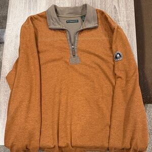 G.H. Bass & Co. Men's Brown Zip-Up Sweater